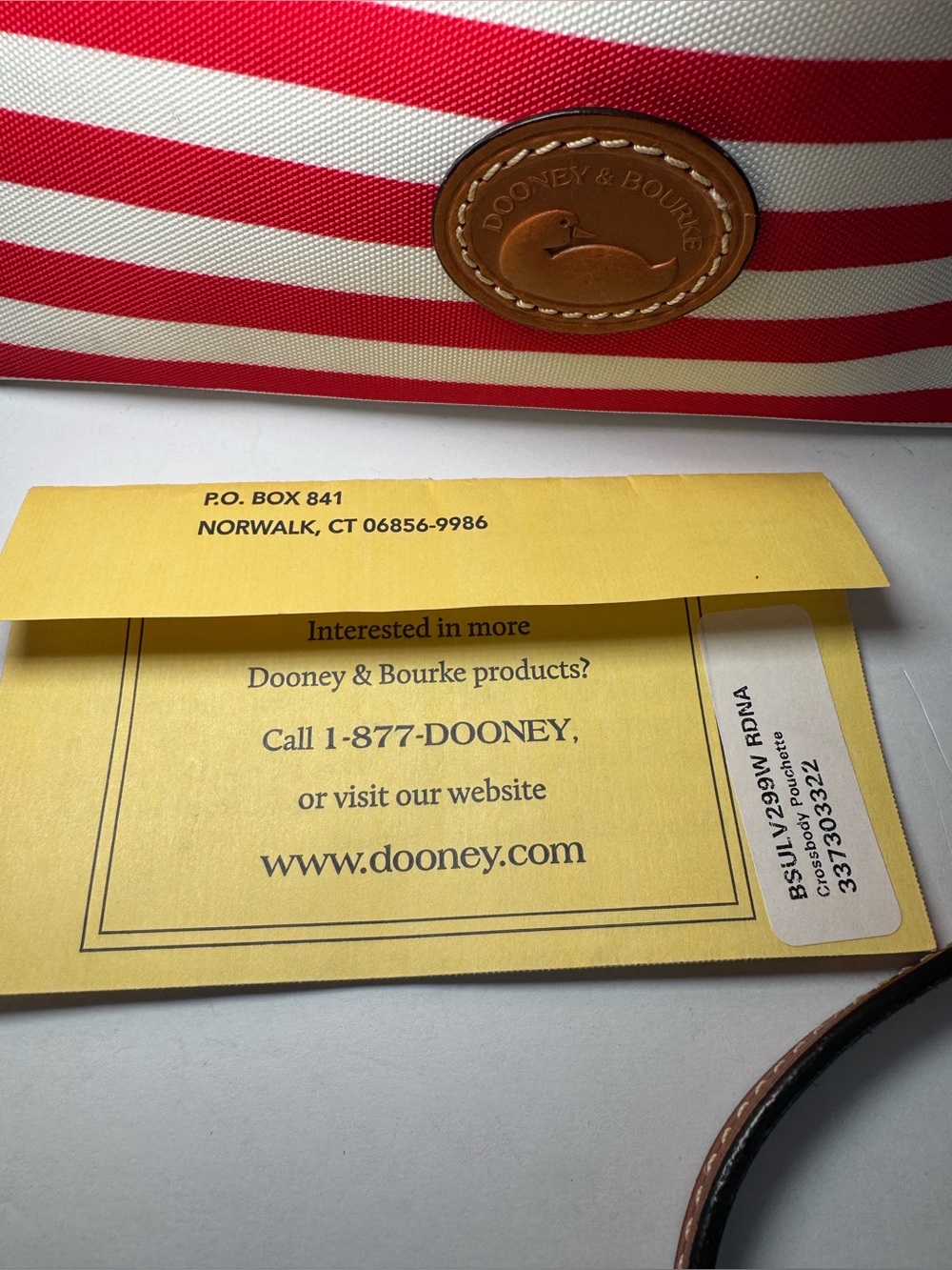 Dooney & Bourke Sullivan Coated Cotton Crossbody Pouchette. - Picture 8 of 11